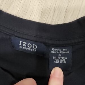 IZOD Charcoal Black Long Sleeve Tshirt